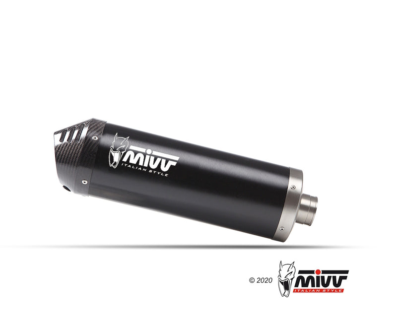 MIVV Slip On Oval Uitlaatdemper voor Kove 800X