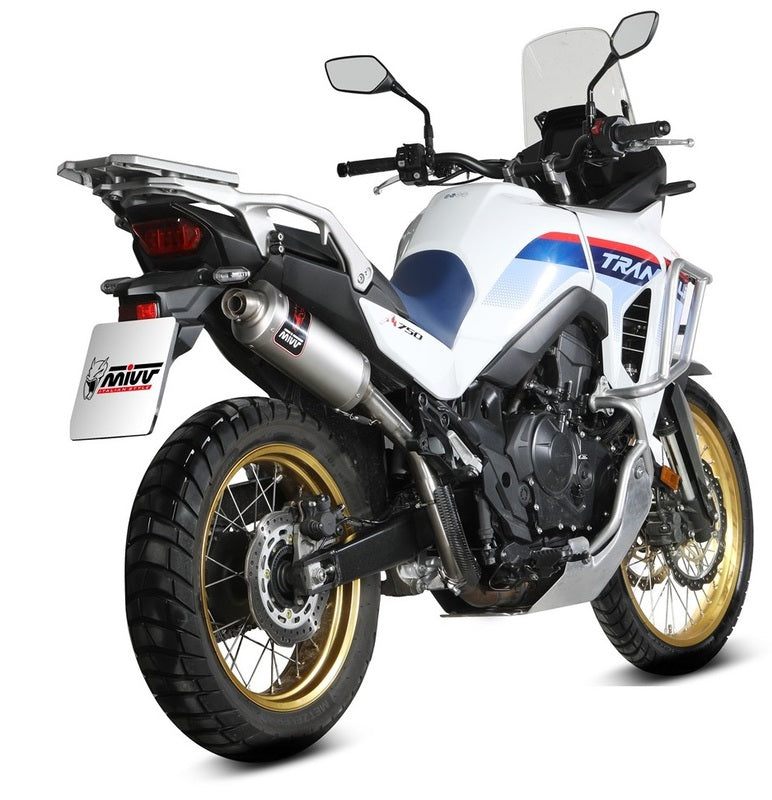 MIVV Dakar Slip-On RVS Honda Transalp 750