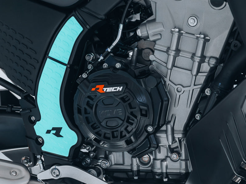 R-Tech side engine protector op de Kove 800x
