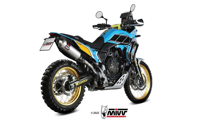 MIVV Dakar Slip-On Uitlaat RVS Op Yamaha Tenere 700