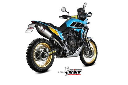 MIVV Dakar Slip-On Uitlaat RVS Op Yamaha Tenere 700