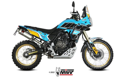 MIVV Dakar Slip-On Uitlaat RVS Op Yamaha Tenere 700