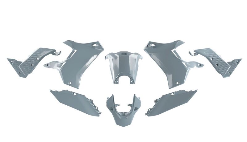 R-Tech Revolution Plastic Kit grijs voor Yamaha Tenere 700 2019-2024