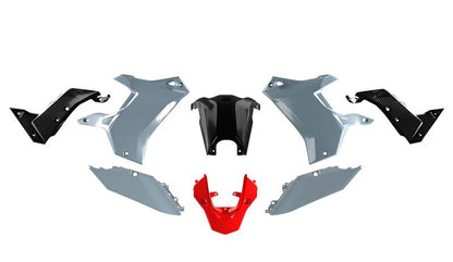 R-Tech Revolution Plastic Kit grijs,zwart,rood voor Yamaha Tenere 700 2019-2024